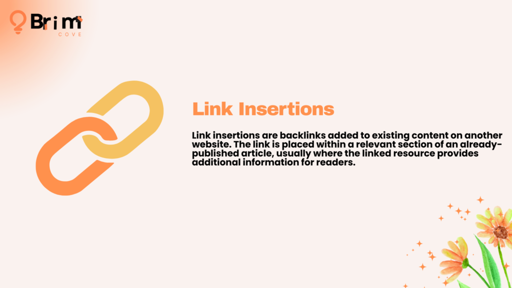 Link insertion