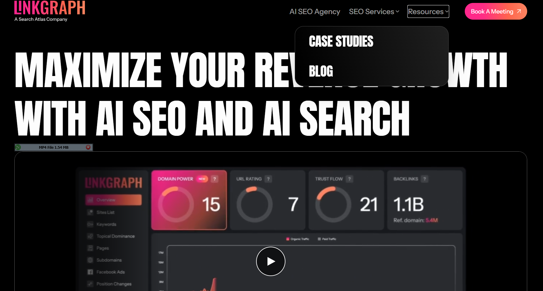  Link Graph homepage screenshot