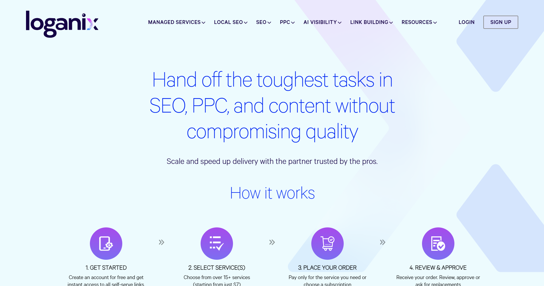 Loganix homepage screenshot