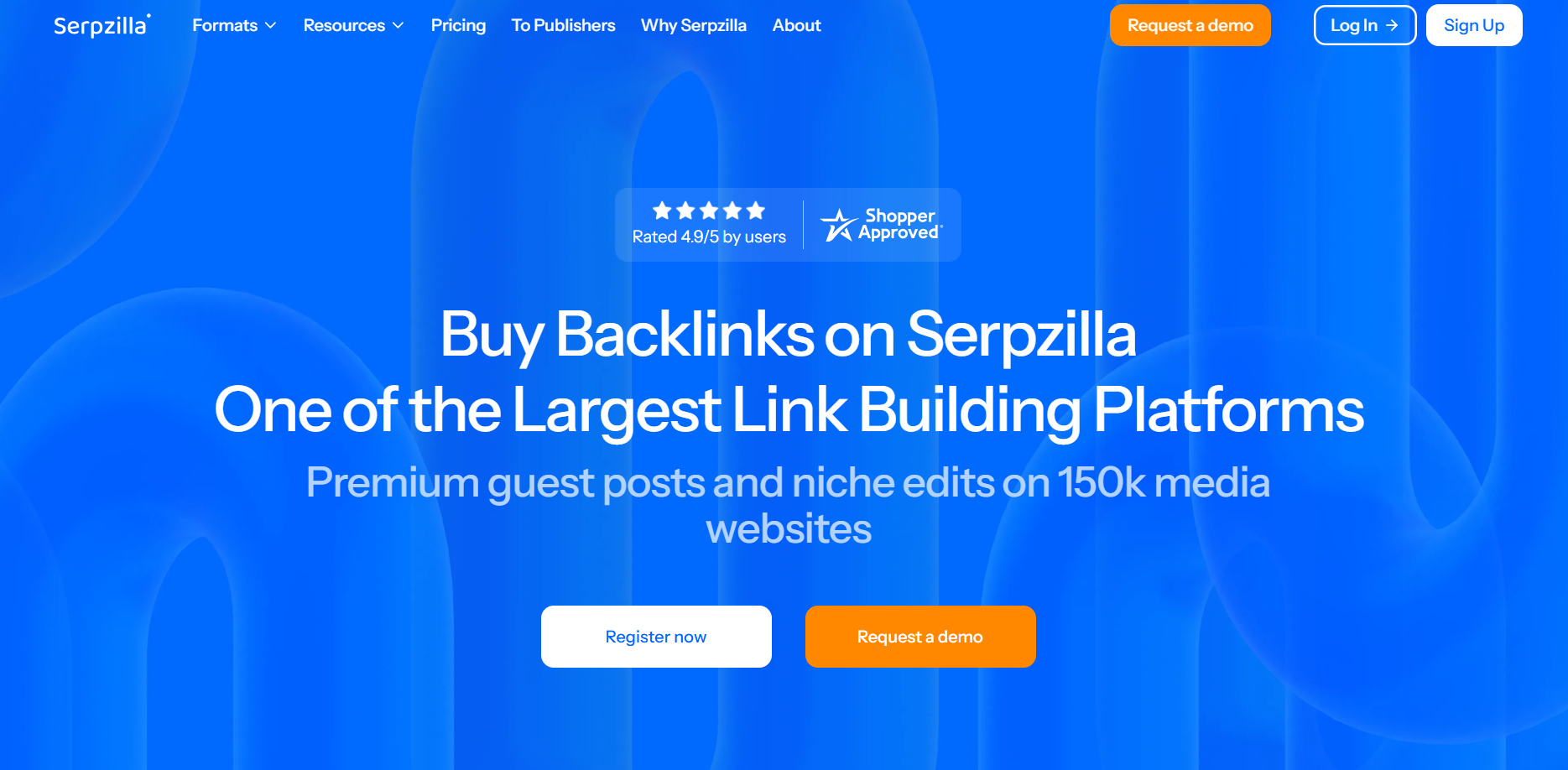 Serpzilla homepage screenshot