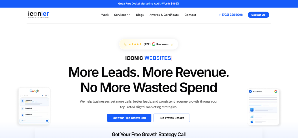 Iconier Las Vegas SEO and web design agency homepage