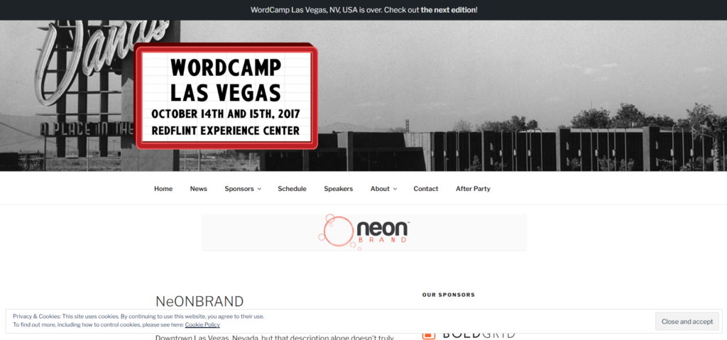 NeONBRAND Las Vegas digital marketing agency homepage