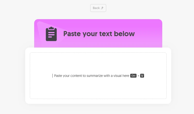 Napkin AI text input for generating visuals from written content