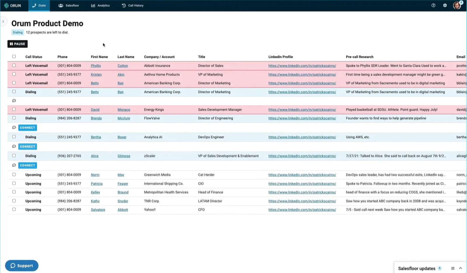 Orum homepage screenshot