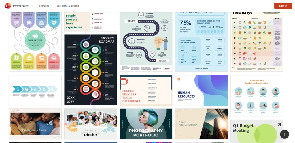 Microsoft PowerPoint infographic templates for roadmaps, timelines and health tips
